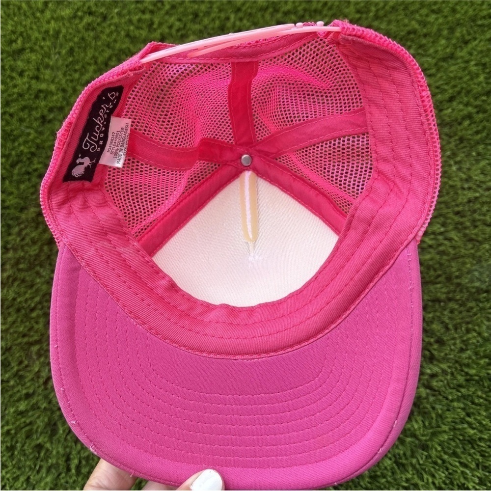 Hot Pink Tucker's Provisions Toddler Hat - Glitter Gold Rooster￼ - Picture 6 of 6